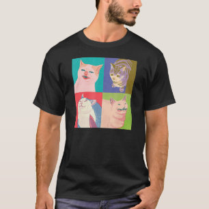 This Is My Happy Face Smudge The Cat Meme Sarcasti T-Shirt