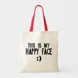 This is my happy face tote bag