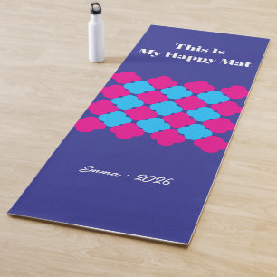 This Is My Happy Mat Personalised Dopamine Colours