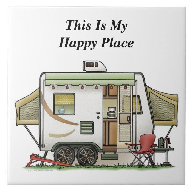This Is My Happy Place Camper Tile (Front)