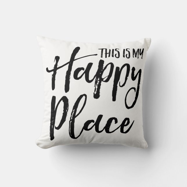 This is my happy place cushion (Front)