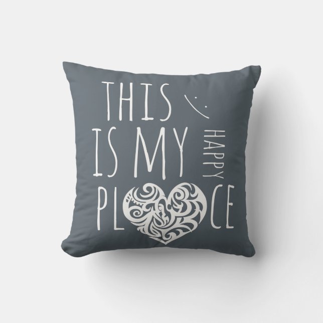 This is My Happy Place Cushion (Front)