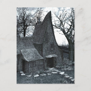 This Is My Happy Place Gothic Art Postcard