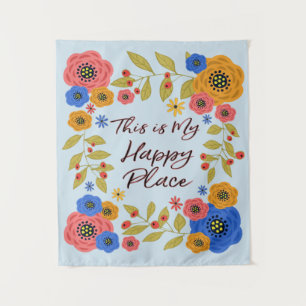 This Is My Happy Place Small Tapestry