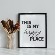 This is My Happy Place Wall Art For Living Room