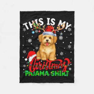 This Is My Havanese Dog Ugly Christmas Pajama Swea Fleece Blanket