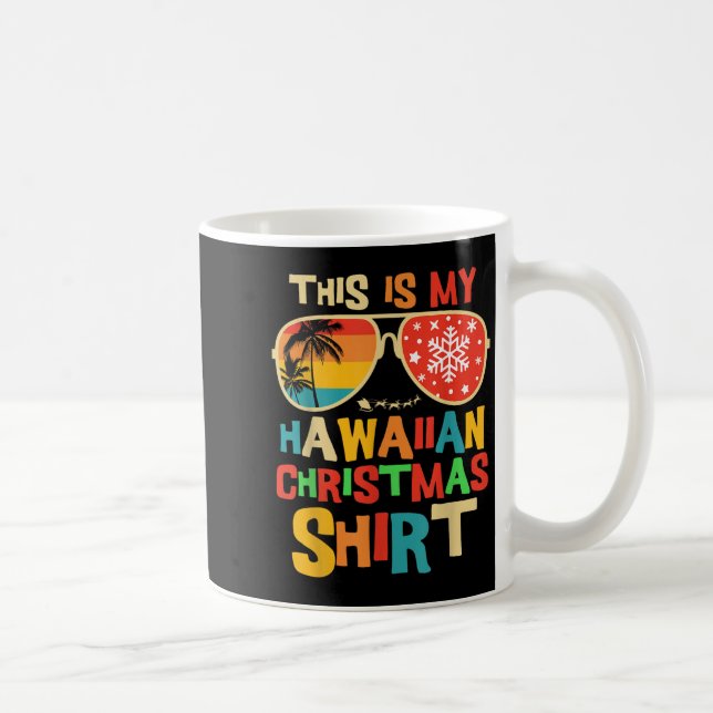 This Is My Hawaiian Christmas Pajama Matching Fami Coffee Mug (Right)