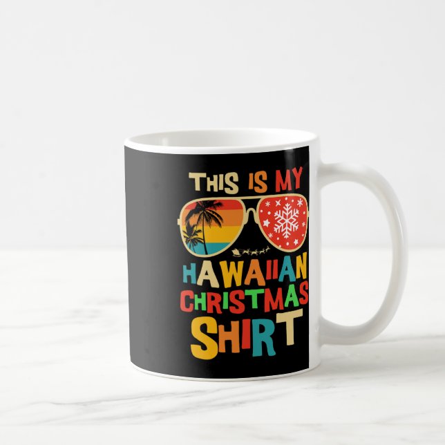 This Is My Hawaiian Christmas Pajama Matching Fami Coffee Mug (Right)