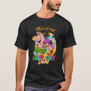 This Is My Hawaiian Cute Funny Pig Summer   T-Shirt