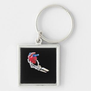 This Is My Heart - Skeleton Heart Hands Key Ring