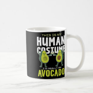 This Is My Human Costume Avocado Coffee Mug