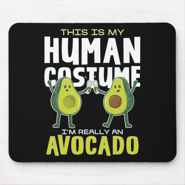 This Is My Human Costume Avocado  Mouse Mat (Front)