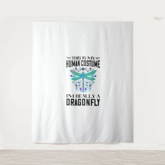 This Is My Human Costume Dragonflies Nature Insect Tapestry