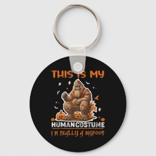 This is my human costume Funny Halloween Costume M Key Ring