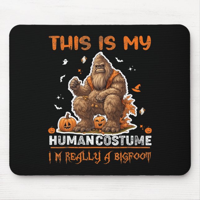 This is my human costume Funny Halloween Costume M Mouse Mat (Front)