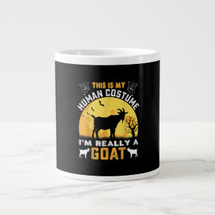 This Is My Human Costume Goat Gift Large Coffee Mug