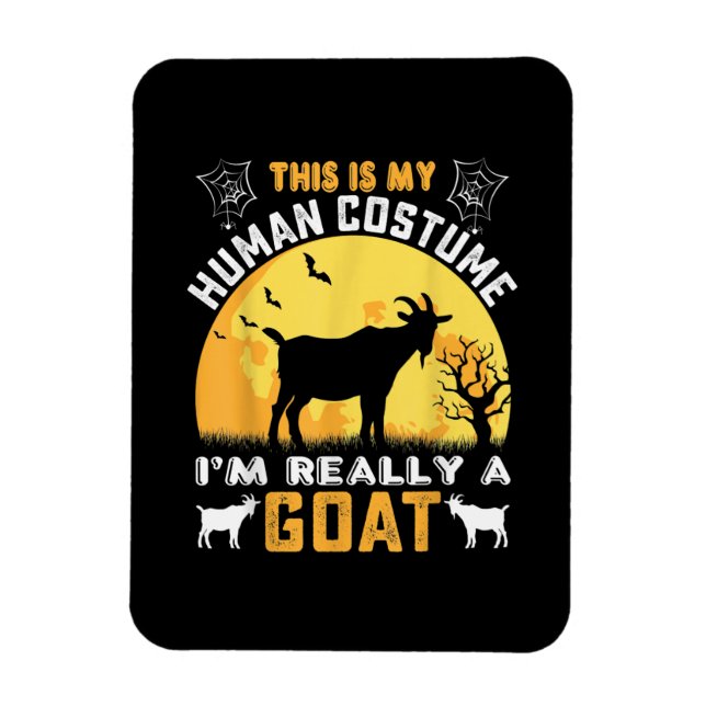 This Is My Human Costume Goat Gift Magnet (Vertical)