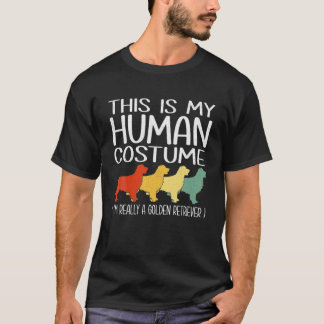 This Is My Human Costume Golden Retriever Lover Pe T-Shirt