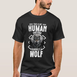 This Is My Human Costume Halloween Wolves graphic T-Shirt