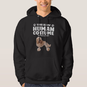 This Is My Human Costume   I  m Really A Poodle    Hoodie