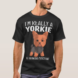 This Is My Human Costume Im A Yorkie Dog Halloween T-Shirt