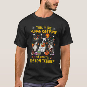 This Is My Human Costume I'm Really A Boston Terri T-Shirt