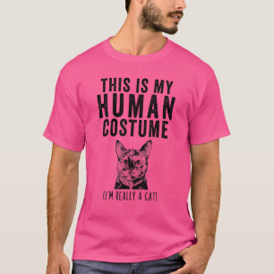This Is My Human Costume I'm Really A Cat Tortoise T-Shirt