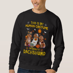 This Is My Human Costume I'm Really A Cockapoo Hal Sweatshirt