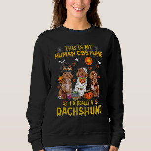 This Is My Human Costume I'm Really A Cockapoo Hal Sweatshirt