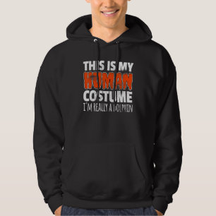 THIS IS MY HUMAN COSTUME I'M REALLY A DOLPHIN Hall Hoodie