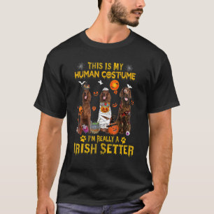 This Is My Human Costume I'm Really A Irish Setter T-Shirt