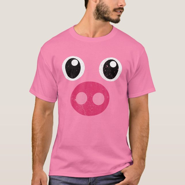 This Is My Human Costume I'm Really A Pig Costume, T-Shirt (Front)