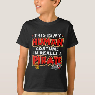 This Is My Human Costume I'm Really A Rate Hallowe T-Shirt