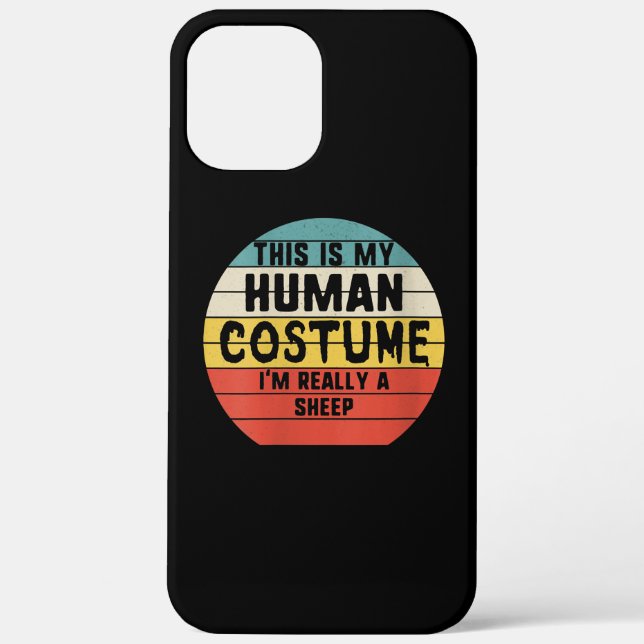 This is My Human Costume Im Really A Sheep Gift Case-Mate iPhone Case (Back)