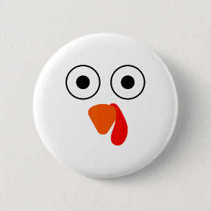 This Is My Human Costume I'm Really A Turkey Funny 6 Cm Round Badge