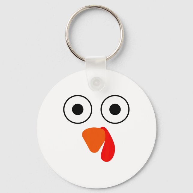 This Is My Human Costume I'm Really A Turkey Funny Key Ring (Front)