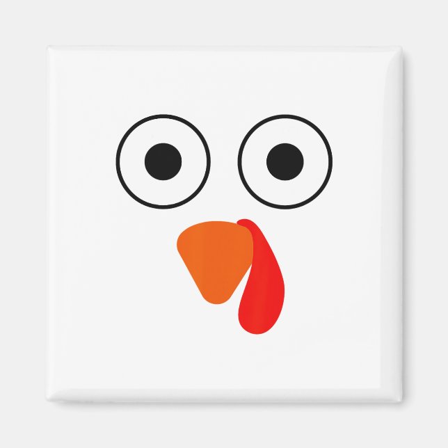 This Is My Human Costume I'm Really A Turkey Funny Magnet (Front)