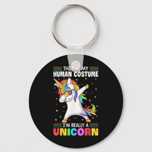 This Is My Human Costume I'm Really A Unicorn Hall Key Ring
