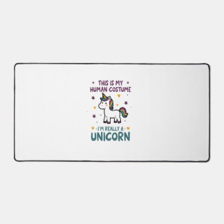 This Is My Human Costume I'm Really A Unicorn T-Sh Desk Mat