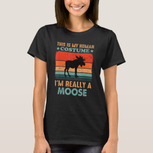 This Is My Human Costume I'm Really A Vintage Retr T-Shirt