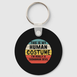 This Is My Human Costume I'm Tasmanian Devils Hall Key Ring