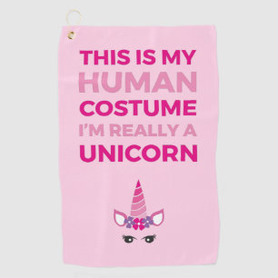 This Is My Human Costume - Unicorn Edition I Golf Towel