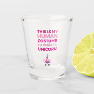 This Is My Human Costume - Unicorn Edition I Shot Glass