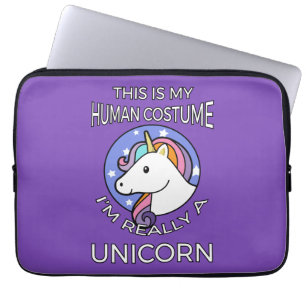 This Is My Human Costume - Unicorn Edition II Laptop Sleeve