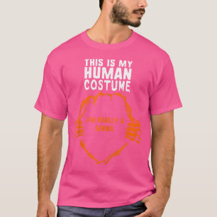 This Is My Human I'M Really Gerbil Halloween T-Shirt