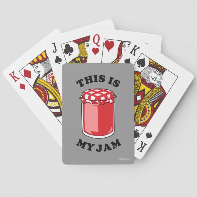 This Is My Jam Playing Cards (Back)
