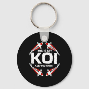 This Is My Koi Keeping Pond Fish Hobby Statement Key Ring