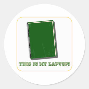 This is my laptop classic round sticker