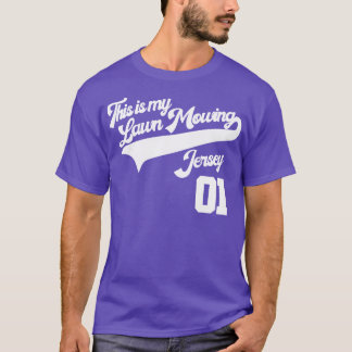 This is My Lawn Mowing Jersey Dad Shirt