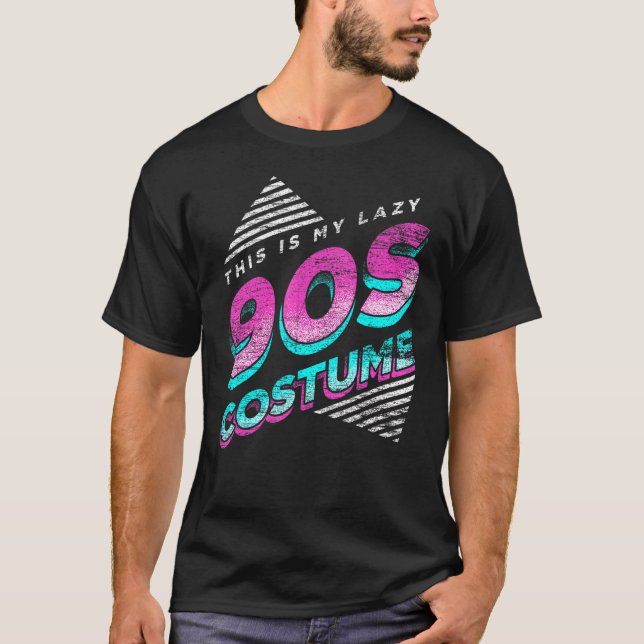 This Is My Lazy 90s Costume Party 1990s Retro Nine T-Shirt (Front)